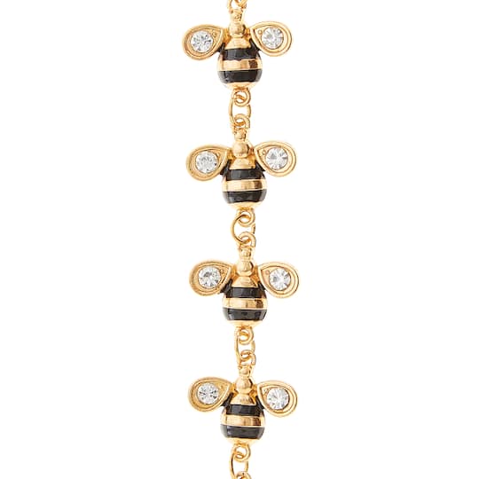 Gold Metal Bumble Bee Charms, 19mm by Bead Landing&#x2122;